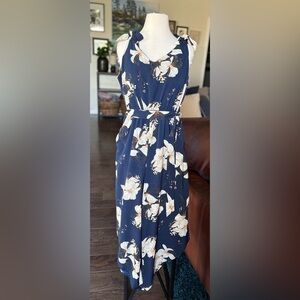 Floral Navy Jumpsuit
